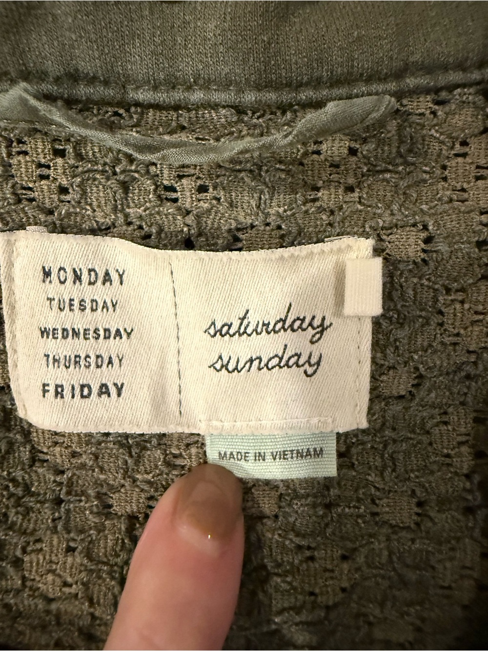 Saturday Sunday Anthropologie Olive Green Utility Jacket Cargo Drawstring Medium - Picture 4 of 15